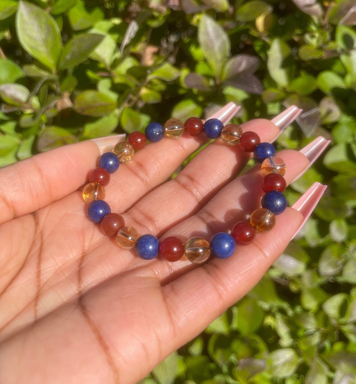 Self Confidence Bracelet, Healing Crystals, Chakra Bracelet, Gemstone Bracelet, Gift for him, Crystal Bracelet, Citrine, Carnelian, Lapis