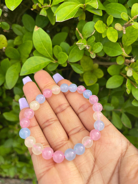 Morganite Bracelet, Healing Crystals, Crystal Bracelet, Birthday Gift, Best Friend, Friendship Bracelet, Gemstone Bracelet, Chakra Bracelet