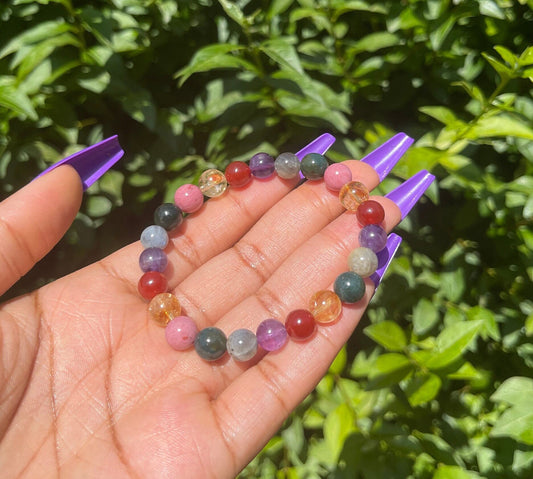 Immune System Support Bracelet, Natural Healing Crystals, Bracelet, Reiki Chakra Bracelet, Protection, Gemstone Bracelet, Unisex Bracelets