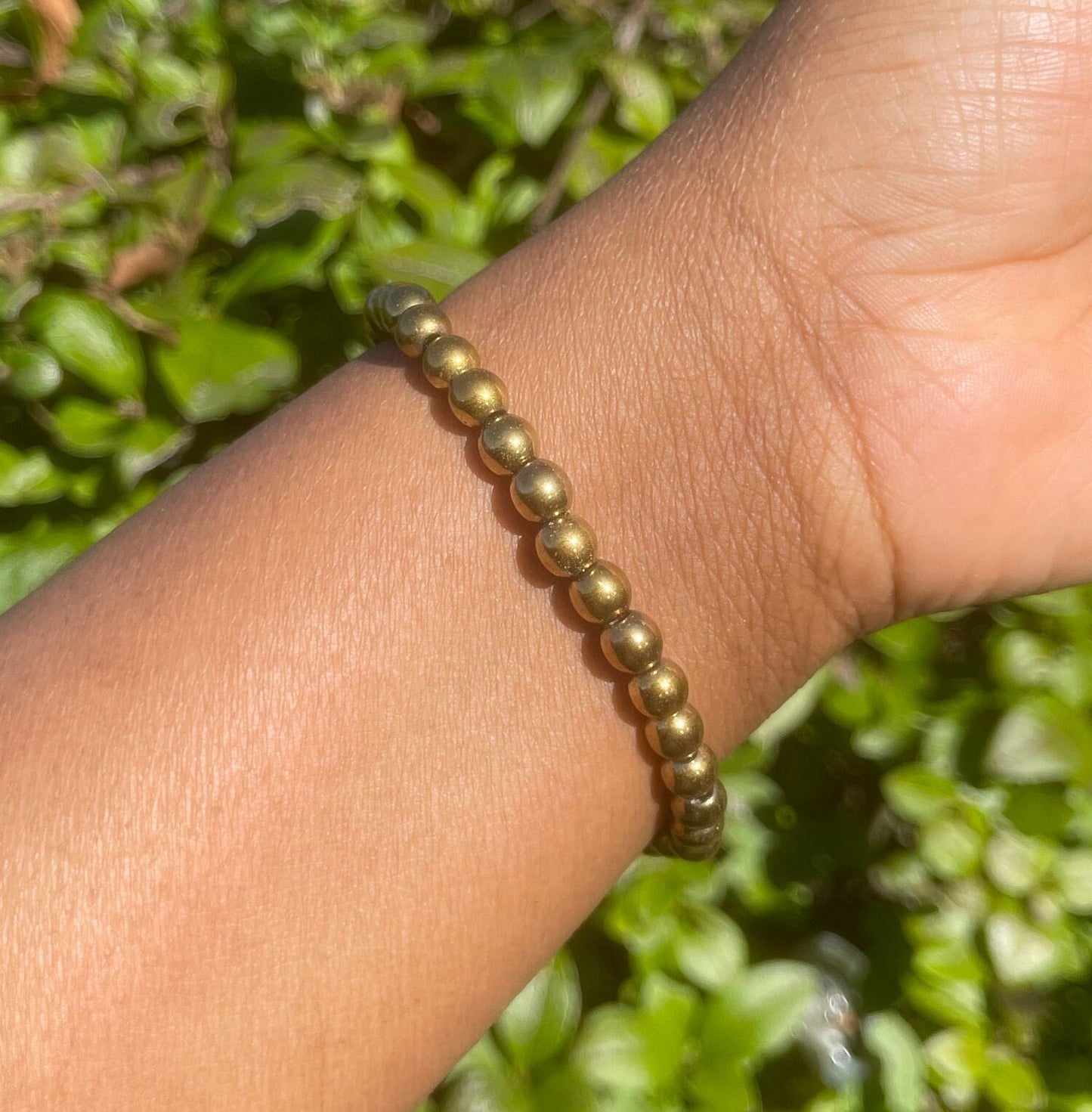 Deep Gold Hematite Bracelet