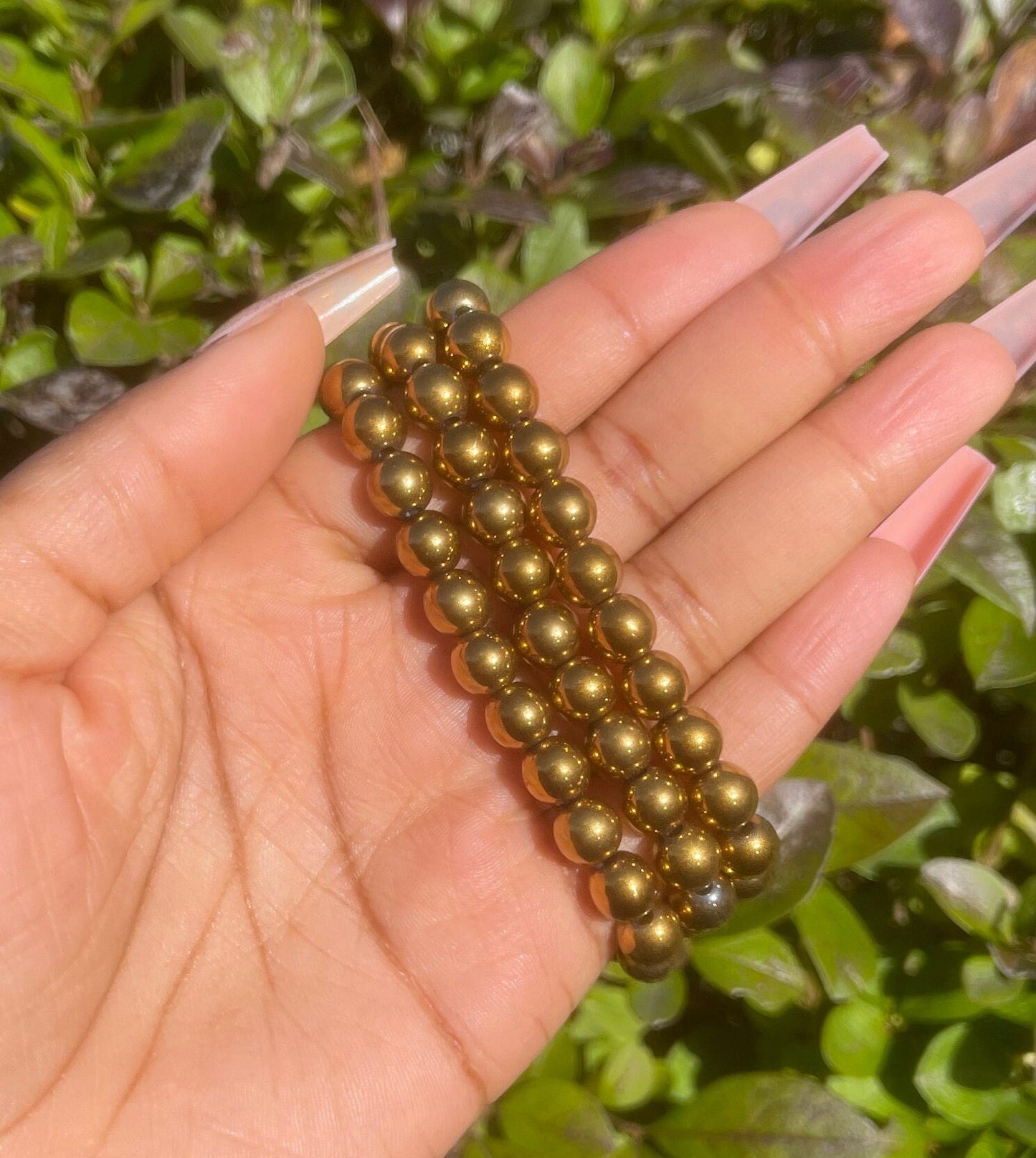 Deep Gold Hematite Bracelet