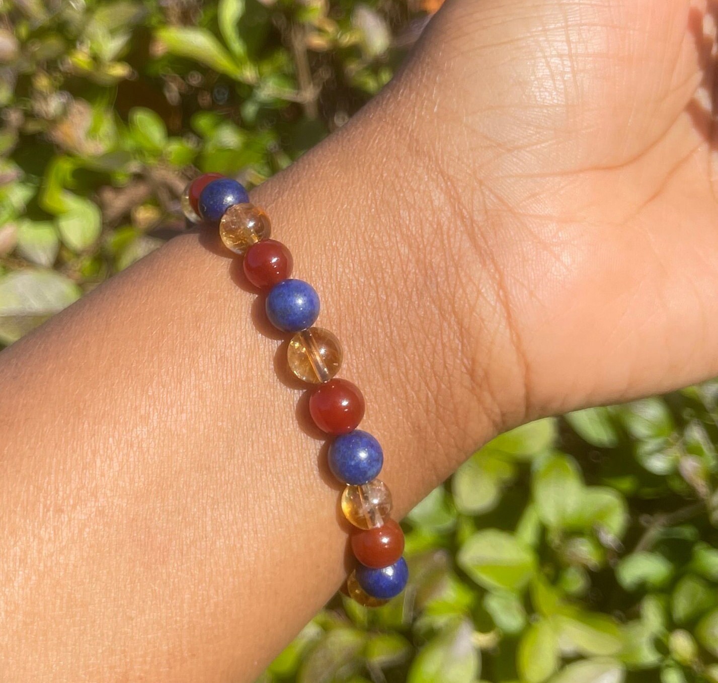 Self Confidence Bracelet, Healing Crystals, Chakra Bracelet, Gemstone Bracelet, Gift for him, Crystal Bracelet, Citrine, Carnelian, Lapis